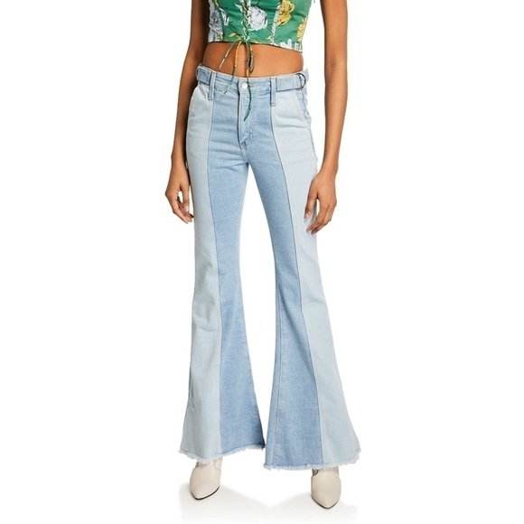 AG Adriano Goldschmied Iva Paneled Wide-Leg Jeans - Picture 2 of 13